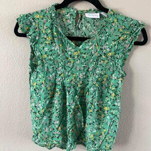 New Children's Place Youth Girls' Size 10/12 Flowered Blouse